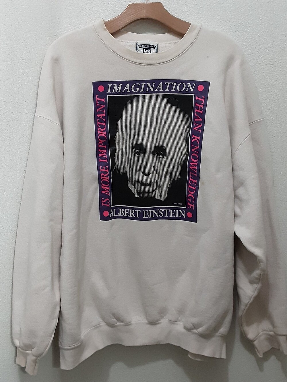 Vintage LEE x ALBERT EINSTEIN Ultraweight Crew Pullover Sweatshirt